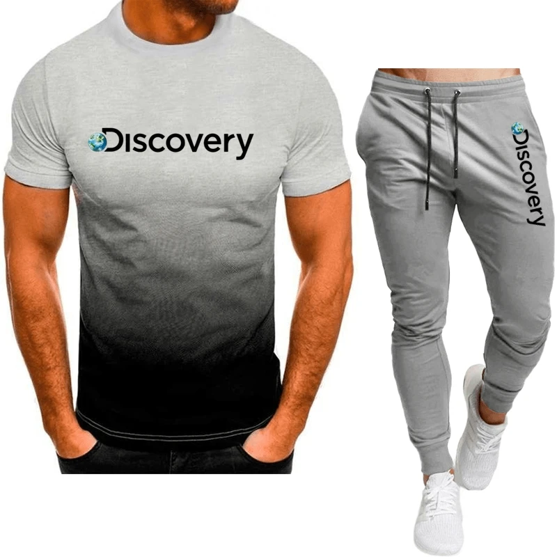 Tracksuit Men 2023 Spring And Summer Men Sets Two Piece Men Jogger Sets Short Sleeve Street Wear Men Suit Sport Men Sets Gift