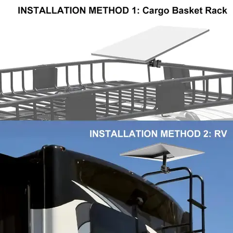 Комплект для установки Starlink Gen 3 на портативный кронштейн: крепление для интернета на столб диаметром 0,8-1,17 дюйма, для использования на крыше внедорожника и на улице