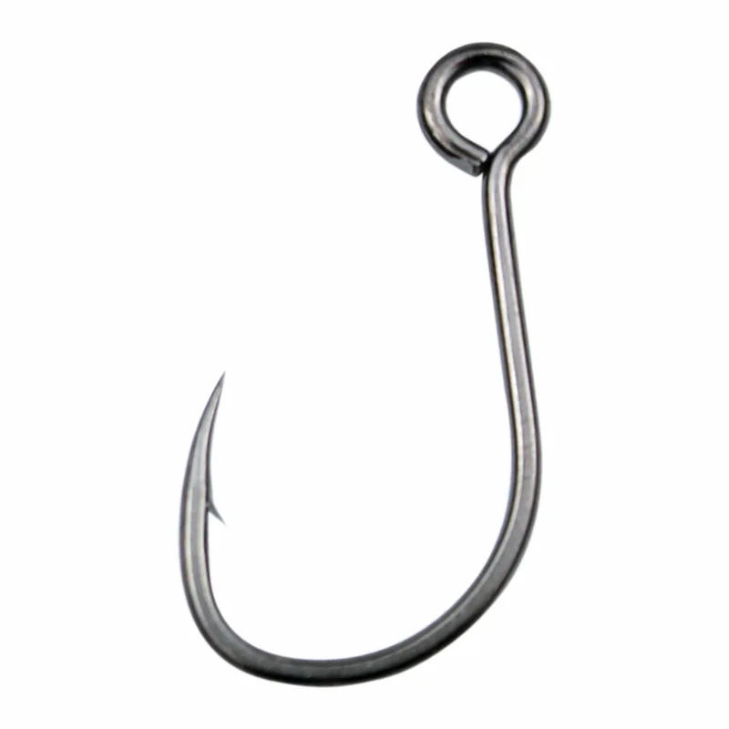 

50pcs/lot Big Circle Fishhook Saltwater High Corrosion-resistance Fishing Hooks Big Eye Barbed Hooks For Crankbiat Lure Bait