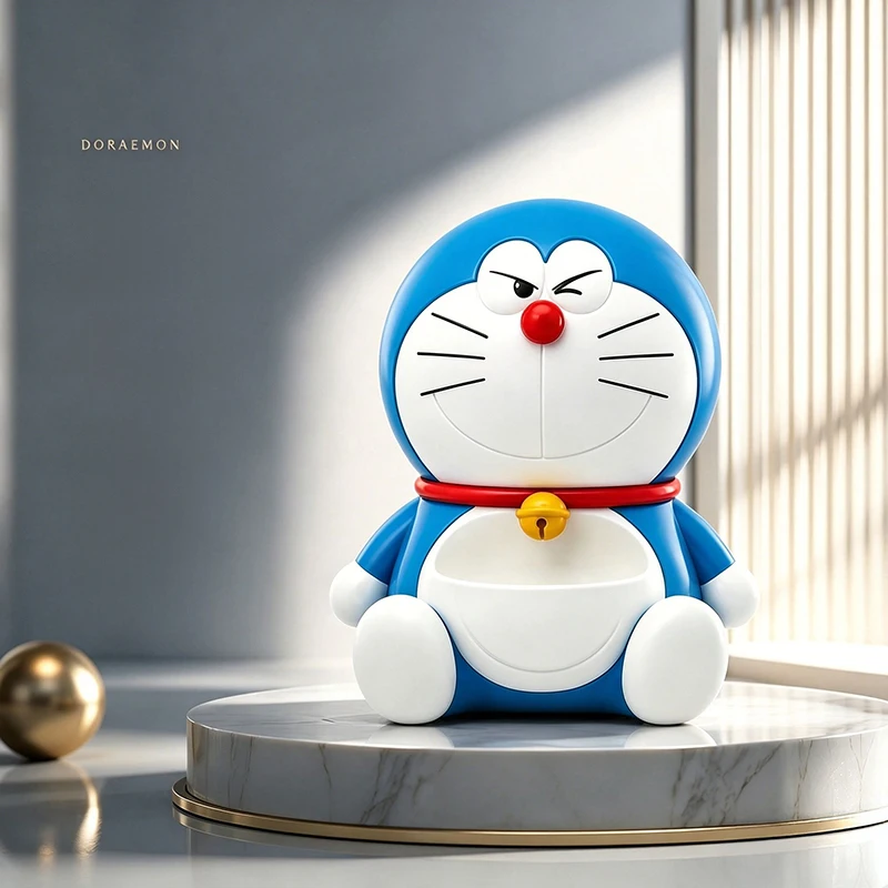 Фото Настольный органайзер Doraemon: милый аниме-бокс для хранения мелочей, поднос для прихожей, декоративное украшение, держатель для ключей и косметики, подарки №2