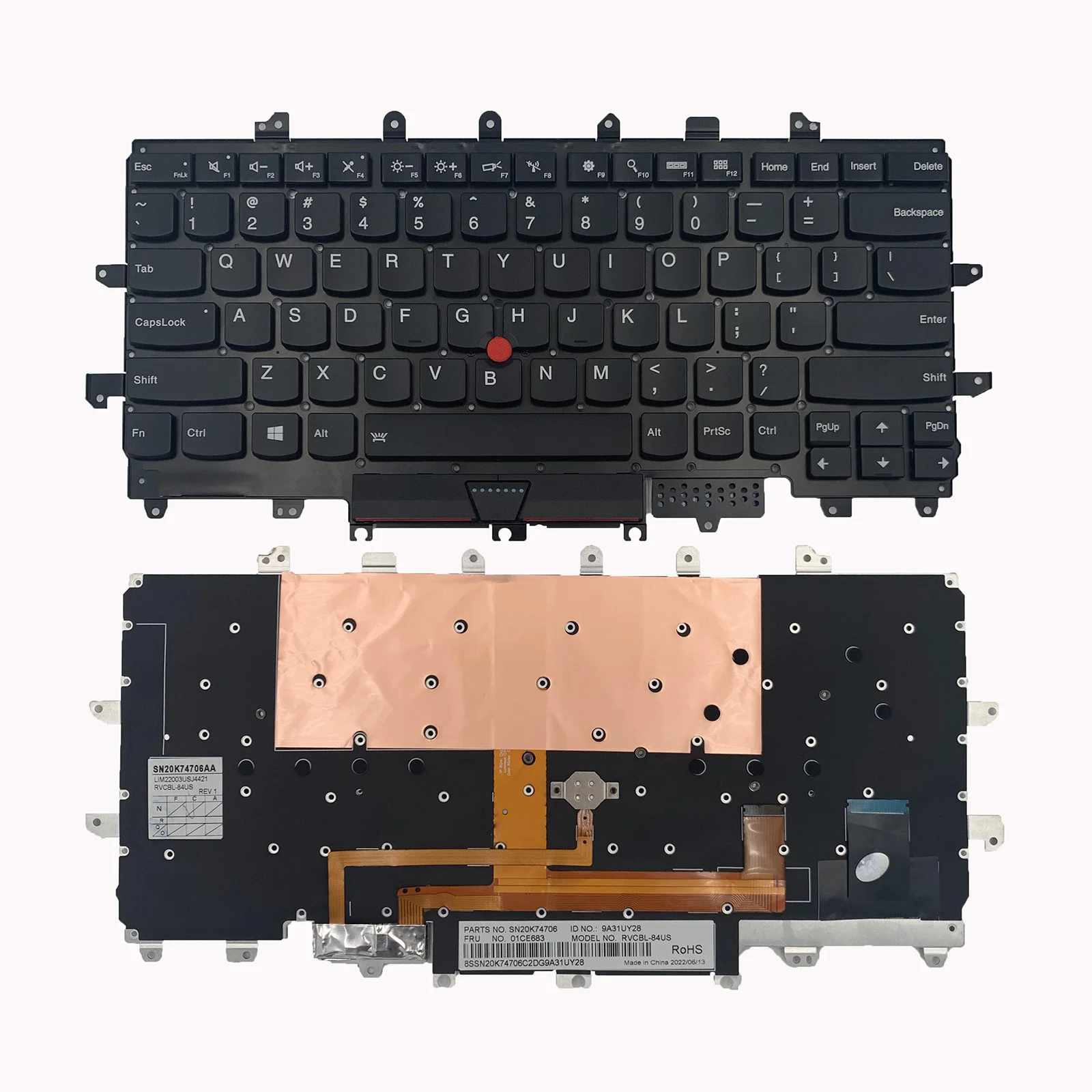 

Wholesale laptop internal keyboard for Lenovo Thinkpad X1 Carbon 4th Gen 4 MT: 20FB 20FC Backlight Keyboard X1C 2016 US English