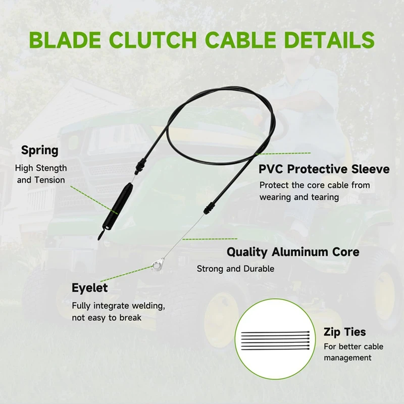 2 шт./упаковка трос сцепления для газонокосилки