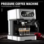 Кофеварка для эспрессо, 20 бар, устройство для взбивания молока под высоким давлением, точное управление, двойная система, безопасная защита, 1100 Вт