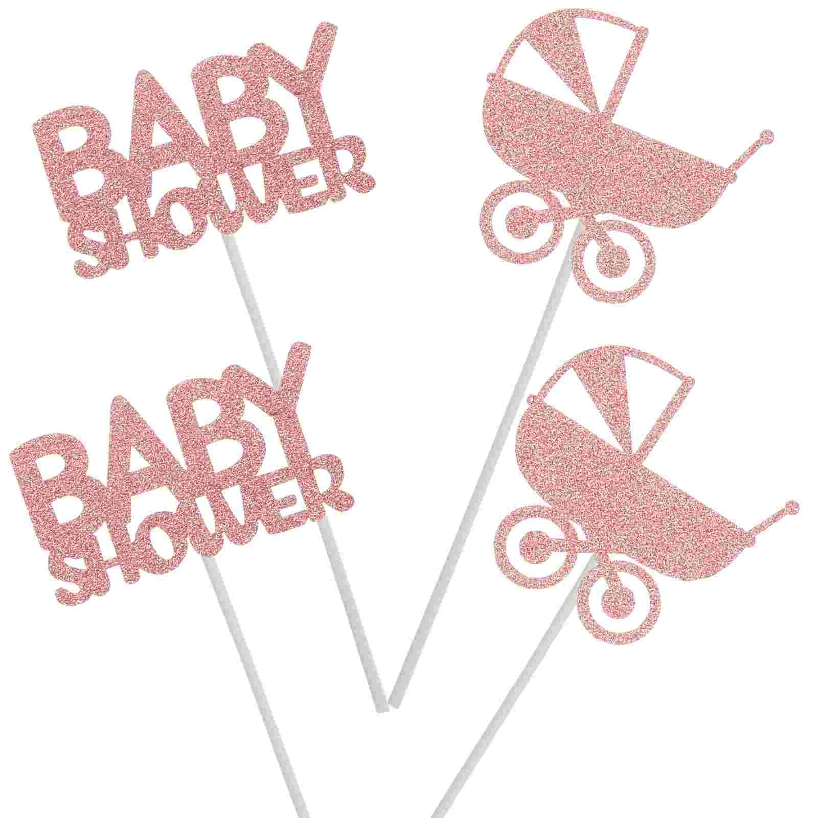 

12pcs Baby Shower Cake Decor Cupcake Toppers Baby Shower Cupcake Toppers Party Cake Decor Dessert Toppers