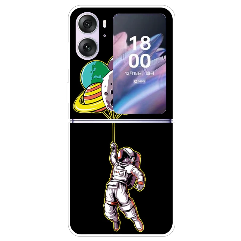 Фото Для Oppo Find N2 Flip 5G Чехол CPH2437 Жесткий ПК Прозрачный чехол для телефона Для Oppo FindN2 Flip Прозрачный чехол PGT110 Para Fundas Чехлы №4