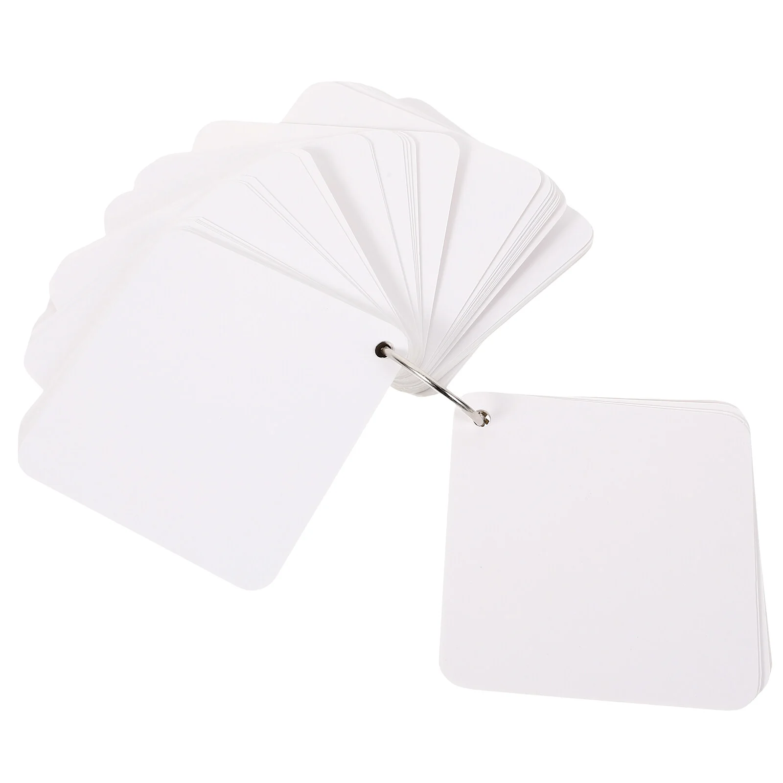 

Notes Blank Memo Card Flash Cards Studying Household Book Index Metal Binder Rings Students