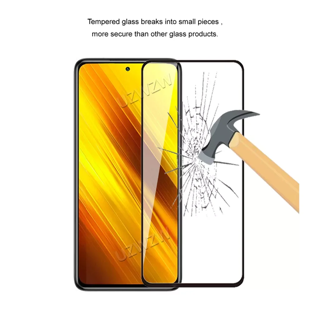 For Xiaomi Poco X3 NFC / X3 Pro / X3 GT 5G Full Coverage Tempered Glass Phone Screen Protector Protective Guard Film 2.5D