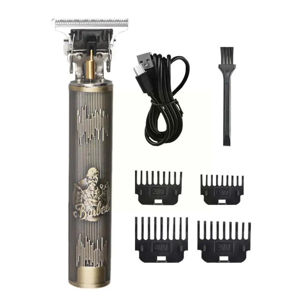 Hot Sale Vintage Electric Cordless Hair Cutting Machine Professional Hair Barber Trimmer For Men Shaver Beard Lighter W9I8