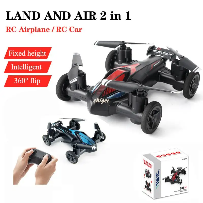 

NEW land-air 2 in 1 dual-mode air-ground MINI four-axis remote control aircraft tumbling light drone flying car toys gift