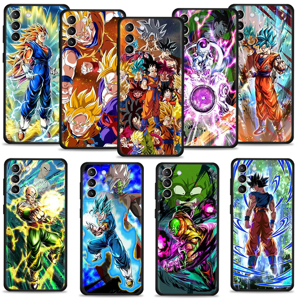 

For Samsung S22 Ultra 5G S20 FE 2022 S10 S7 S21 Plus S8 S9 S10e Bag Back Phone Cover Japan Anime Dragon Ball Super Goku