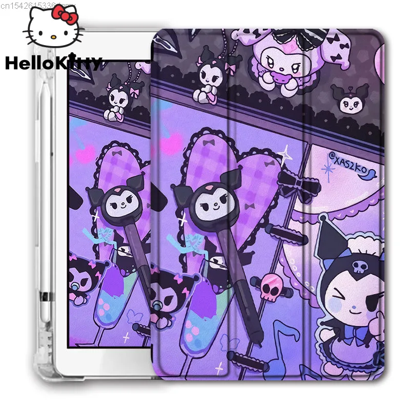 Sanrio Kuromi симпатичный аниме Ipad 9 защитный чехол 2021 Pro 11 дюймов Air 4 Y2k планшетный