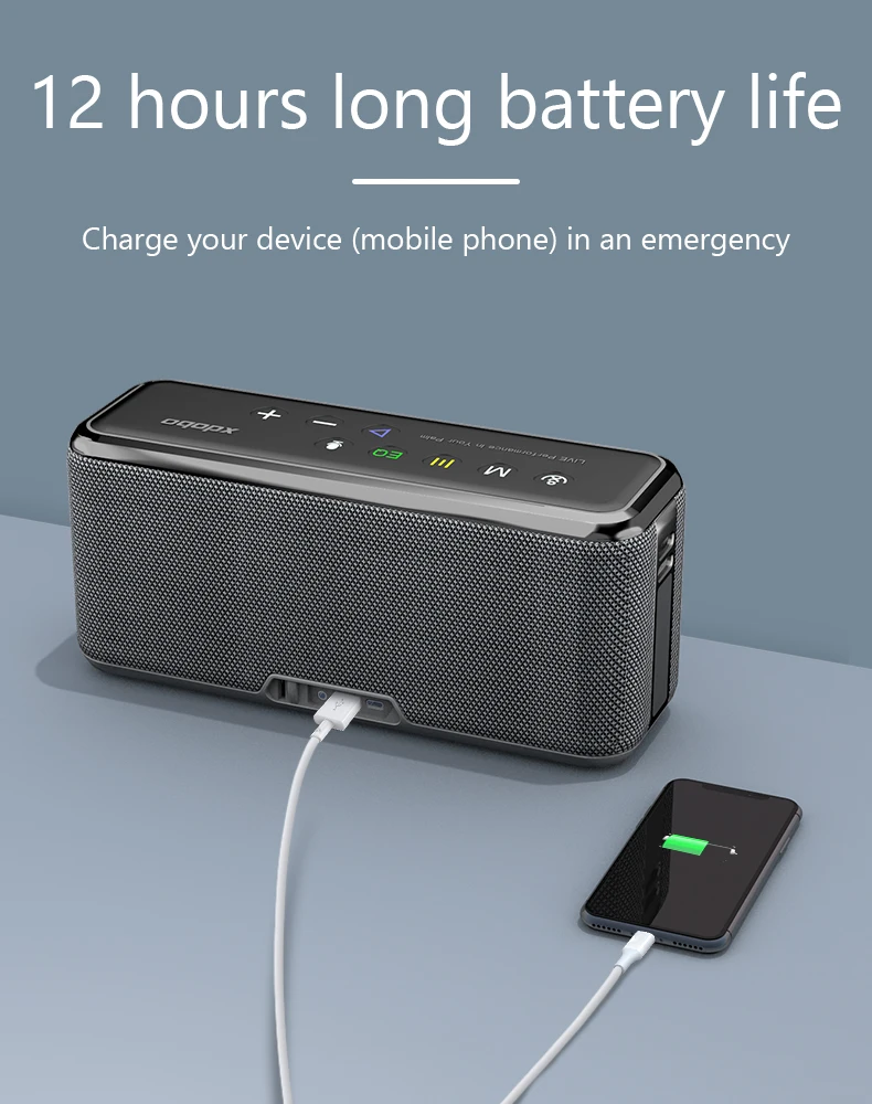 Xdobo 100 Вт сабвуфер стерео беспроводные колонки bluetooth портативное мини звуковое