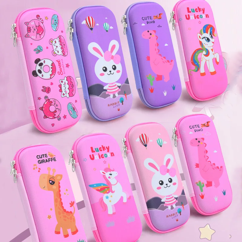 

Cute 3D Cartoon Universe Pencil Cases Large Capacity Mulfunction Kawaii Unicorn School Student Pen Bags Box Stationery Supplies