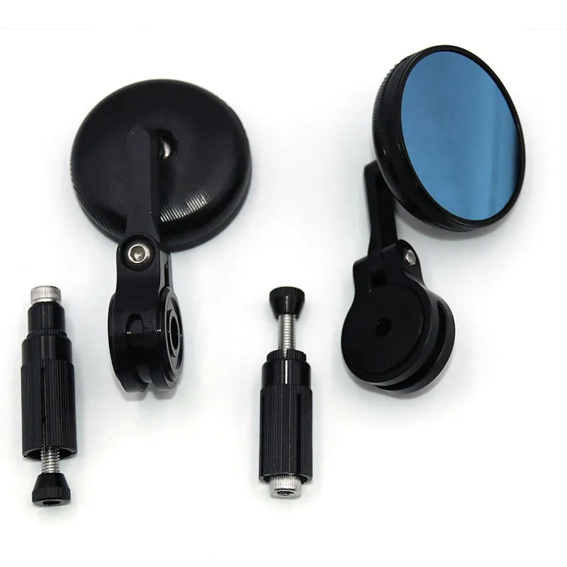 Зеркало заднего вида мотоциклетное универсальное алюминиевое круглое боковое