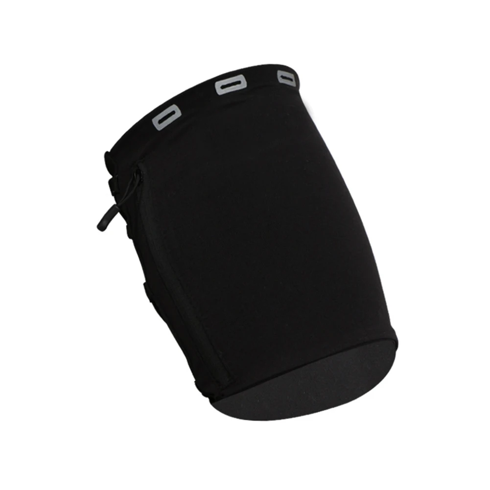 

Sports Running Zipper Fitness Armband Double Pocket Mobile Phone Reflective Design Elastic Outdoor Gym Portable Arm Bag Yoga