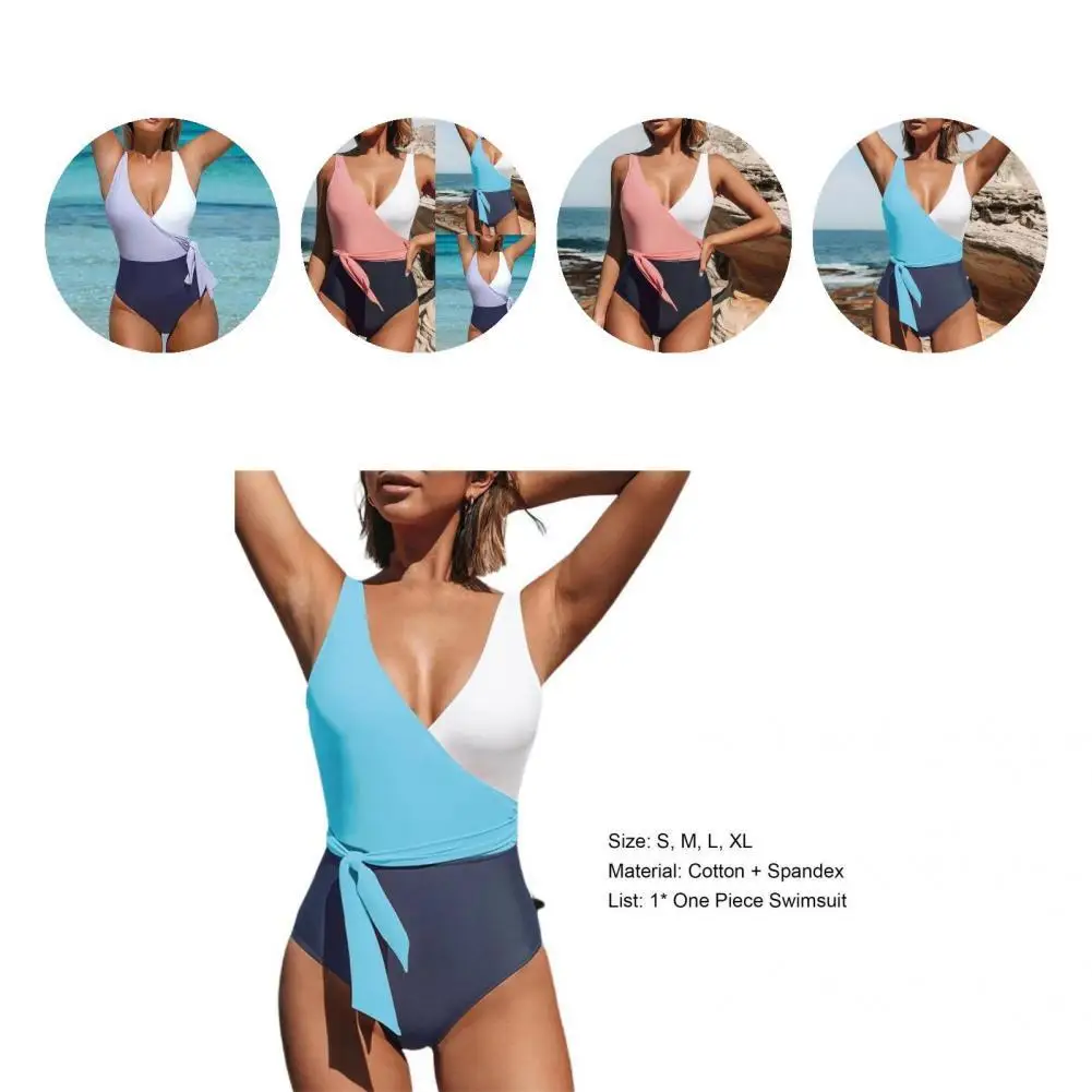 

Simple Bikini Wire Free One-piece Bathing Suit Off Shoulder Backless Bikini