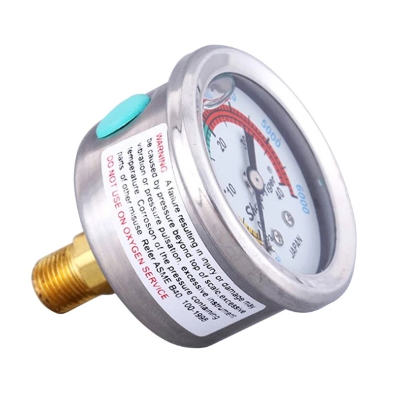

Automotive Clear Scale Economy Pressure Gauge 0-6000/0-40MPa Air Pump Pressure Gauge Diving Equippment Manometer Drop Shipping