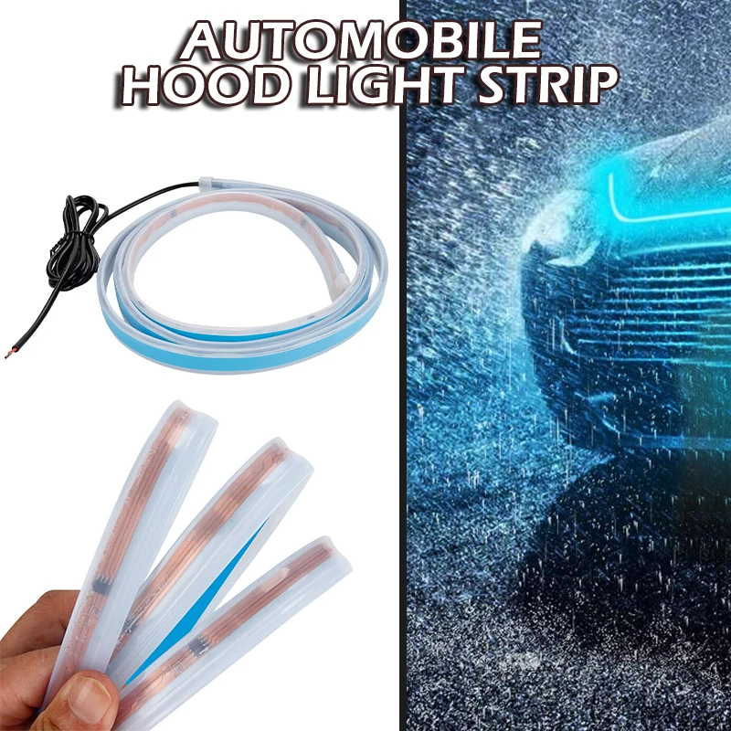 

Водонепроницаемая лента для освещения капота автомобиля, переносная крышка двигателя, дневные ходовые огни, декоративные лампы для создан...