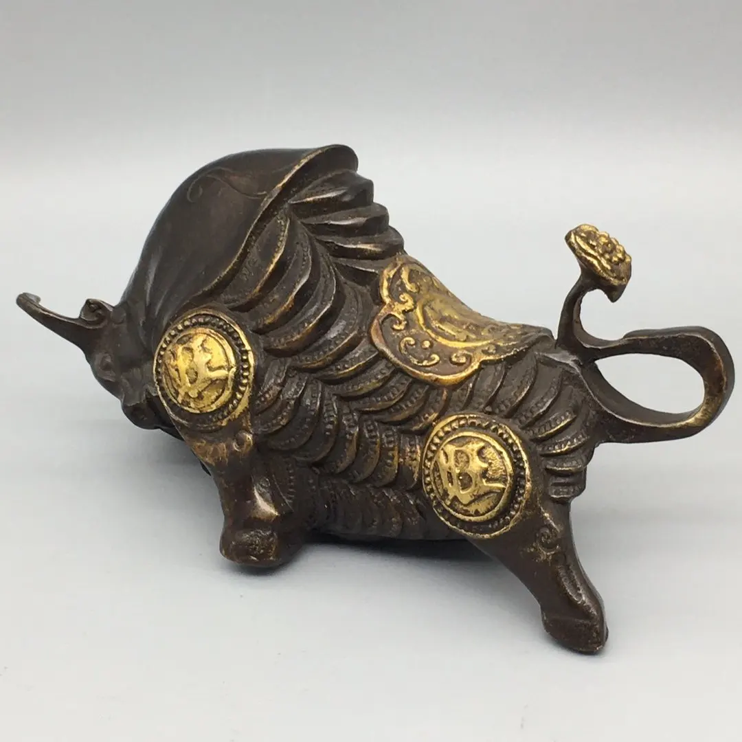 Винтажная настенная уличная статуя быка животное корова украшение скульптура