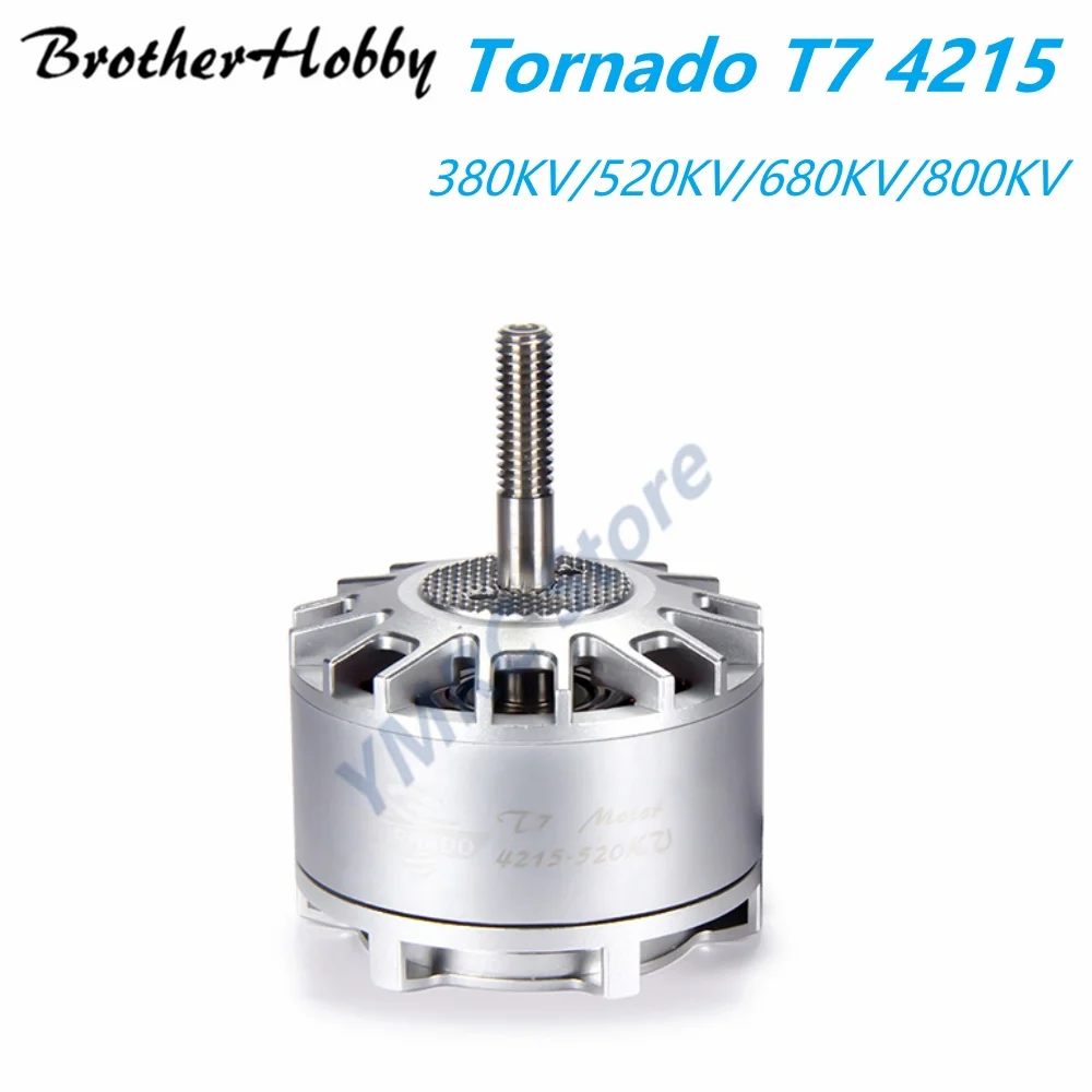 

BrotherHobby Tornado T7 4215 380KV/520KV/680KV/800KV 6-8S Brushless Motor With Titanium Alloy Hollow Shaft for FPV X-class Drone