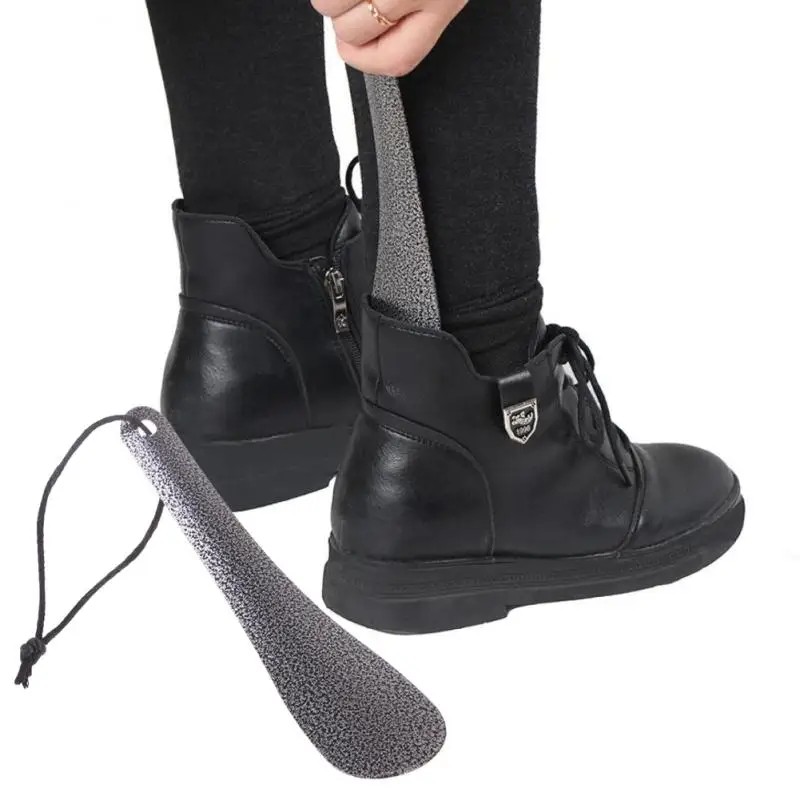 19cm Stainless Steel Metal Shoe Horn Shoe Easy On/off Shoe Sturdy Slip Aid Tool Shoe Accessories