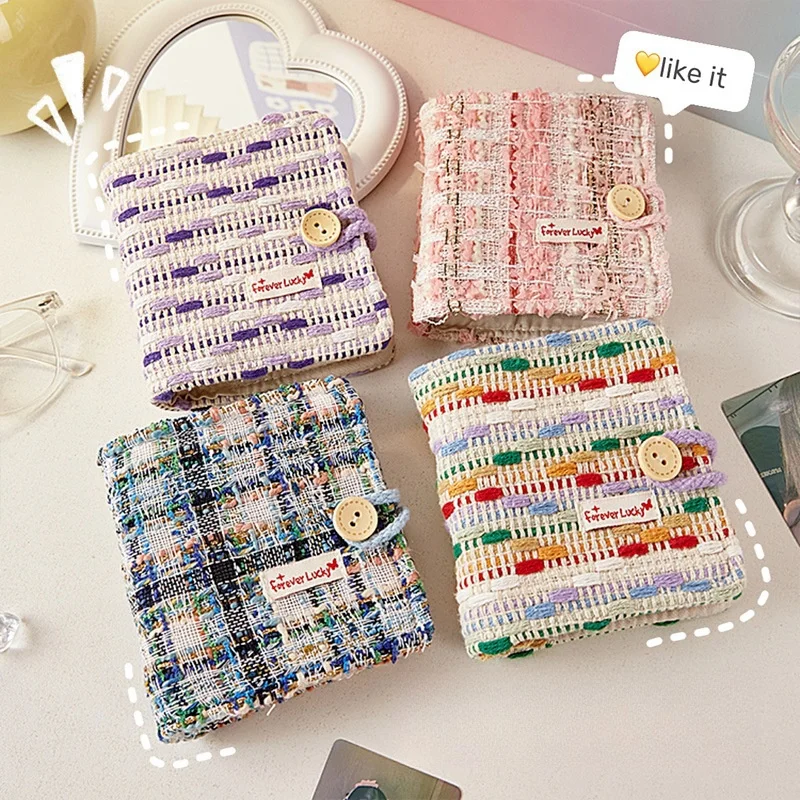 A8 мягкие тканевые обложки блокноты и журналы милые мини-фотокарточки папка для