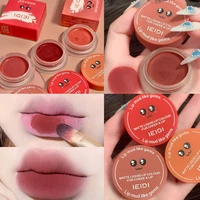 6colors mousse matte canned lip mud velvet lipstick lip gloss long lasting lip balm lip glaze women lip makeup cosmetics beauty