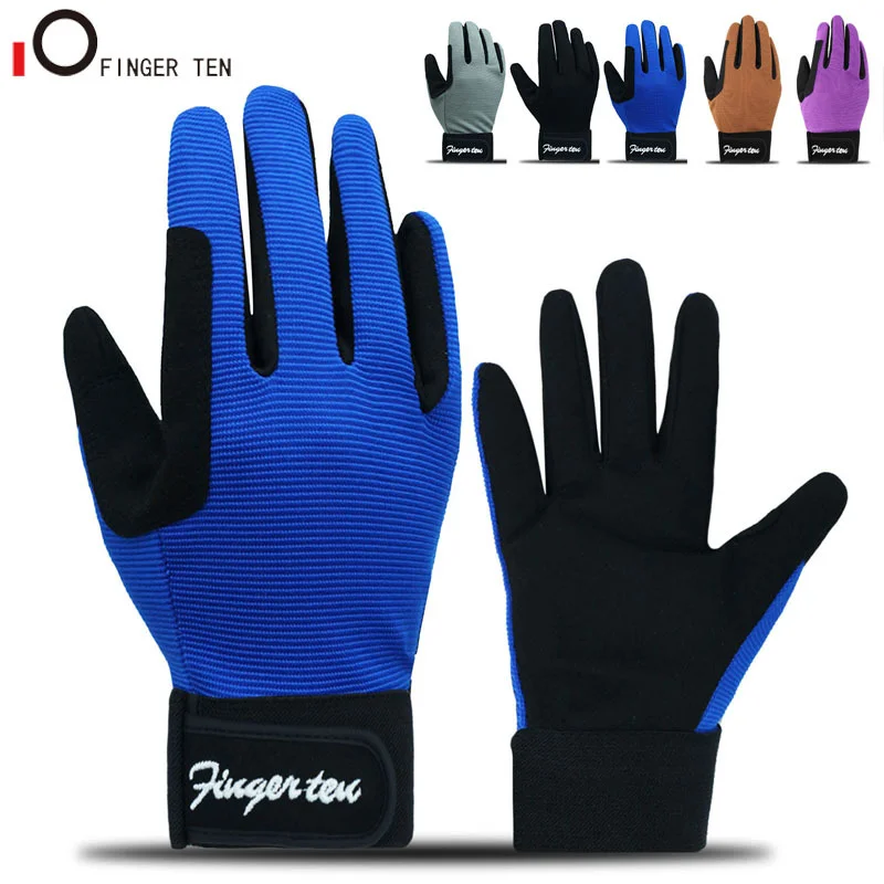 2022 New Horse Riding Gloves Kids Boys Girls Equestrian Ride Youth Comfortable Grip Bike Glove for Age 5-14 Drop Shipping