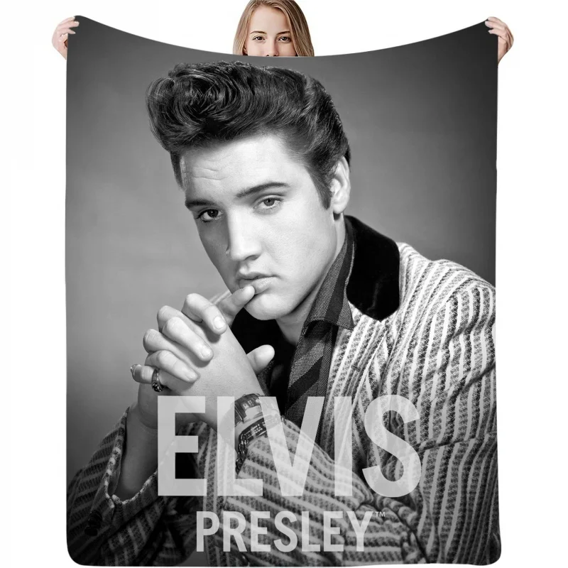 

Elvis Presley 3D Print Blankets Soft For Beds Home Luxury Adult Gift Lightweight Warm Flannel Blanket 5 Sizes