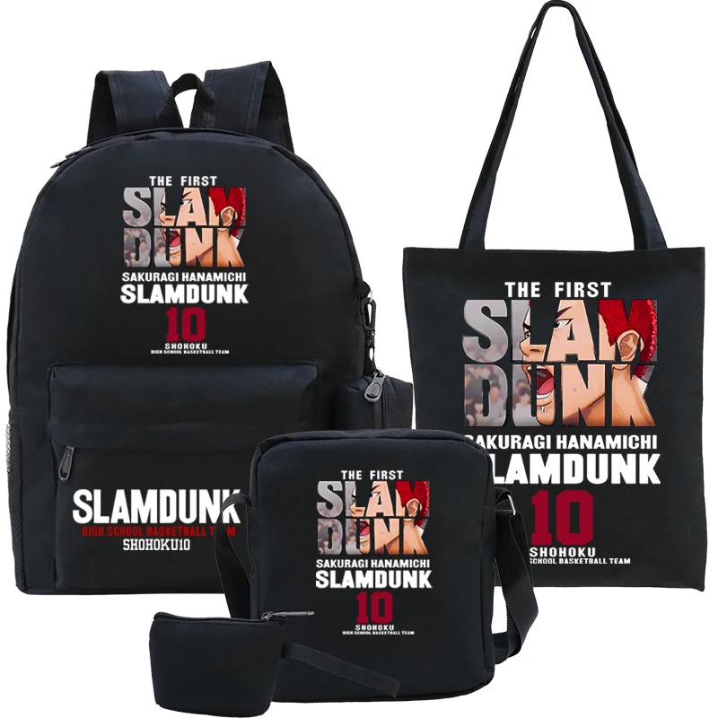

Sakuragi Hanamichi Mochila Hombre Slam Dunk 5pcs/set Backpacks School Bags for Boys Messenger Bag Women Handbag 2023 Travel Bags