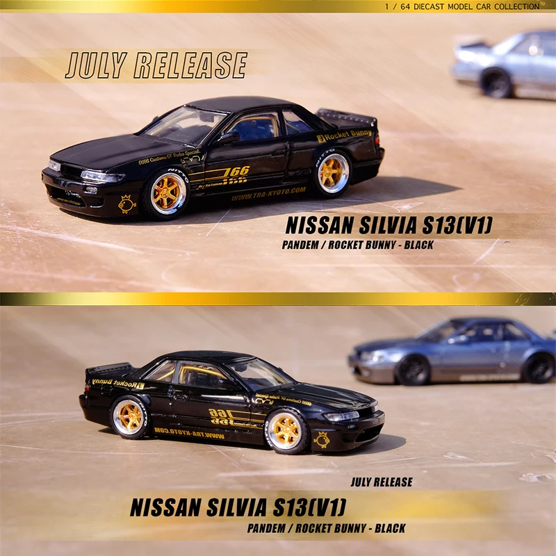 

INNO 1:64 PANDEM ROCKET BUNNY SILVIA S13 V1 Коллекционная Миниатюрная модель автомобиля из сплава
