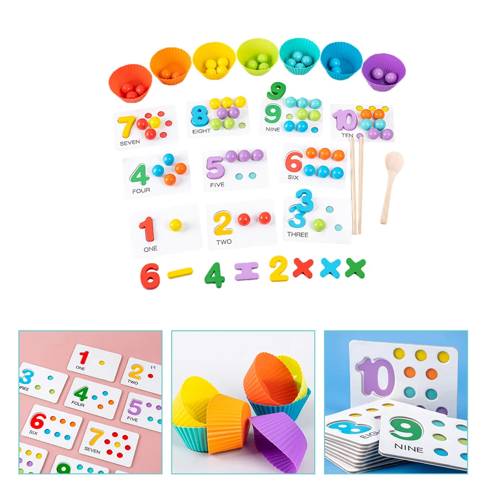 

Bead Toys Wooden Playset Funny Arithmetic Math Toddlers Kids Teaching Aids Montessori Plastic Educational Preschool