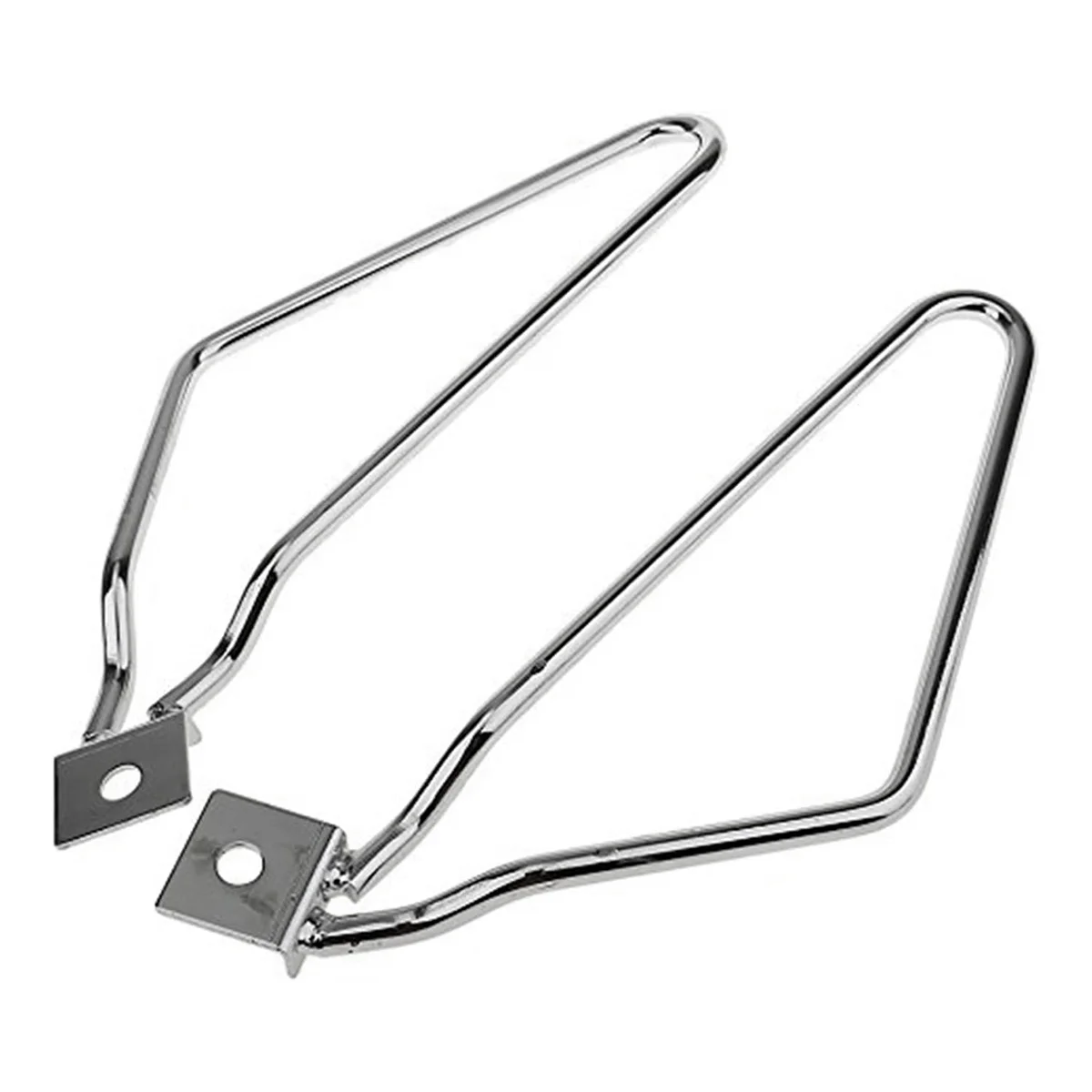

Bracket Saddlebag Support Rod Handlebar Mount for Harley Dyna,Silver