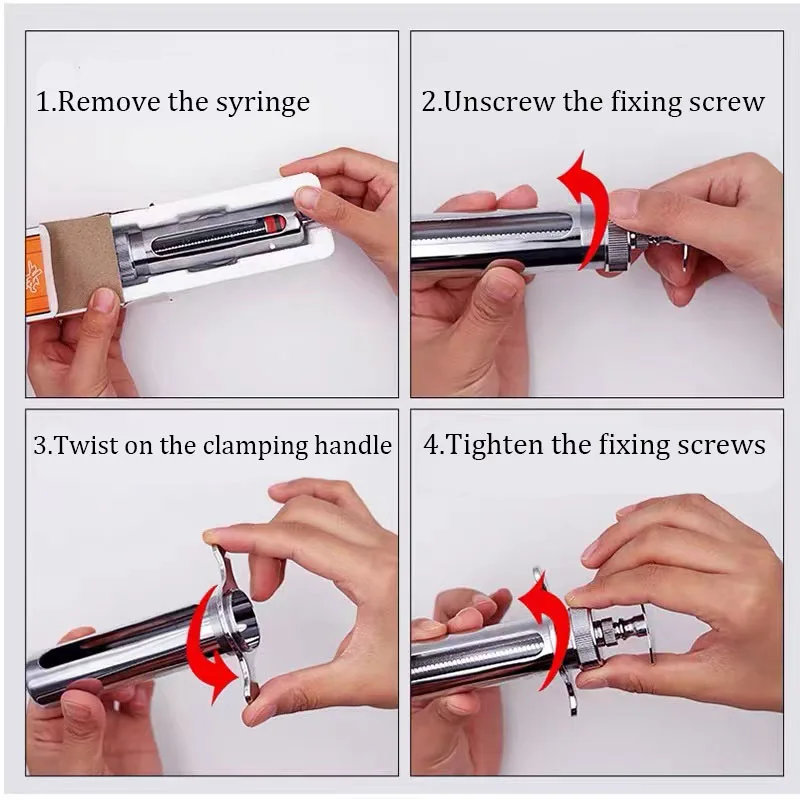 1 шт. многоразовый шприц из нержавеющей стали подкожные ветеринарные шприцы для