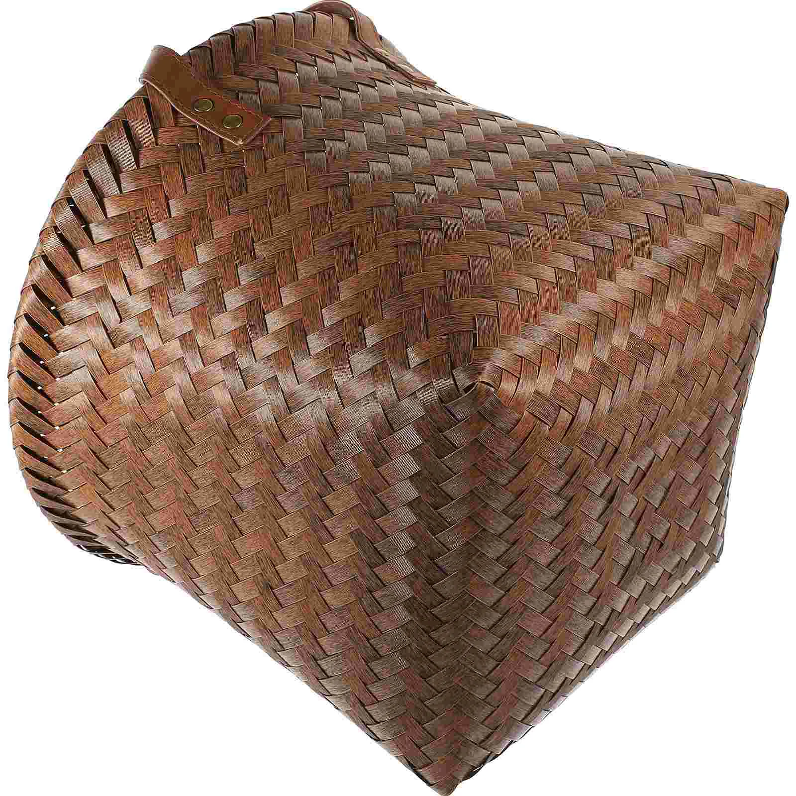 

Storage Basket Table Home Organizer Baskets Toy Sundries Hand Woven Pp Kitchen Bin