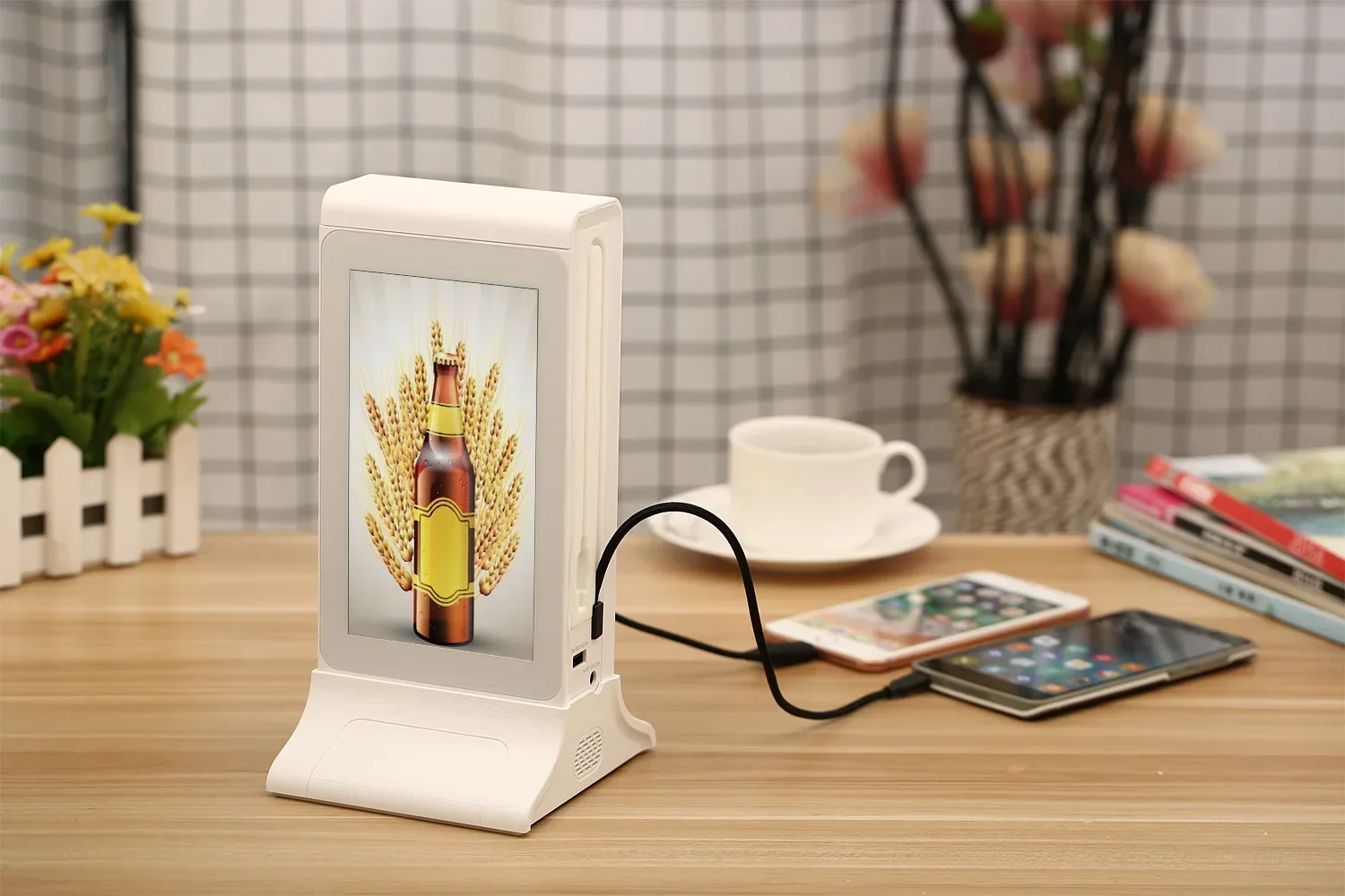 Настольная двухсторонняя подставка для вызова ордеров с ЖК-экраном