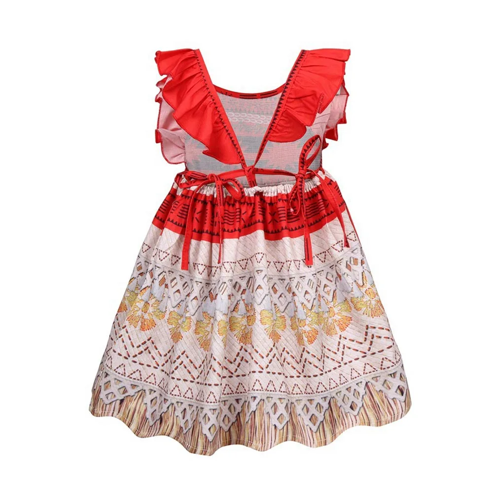 Платье принцессы Моаны костюм для косплея девочек с героями мультфильмов