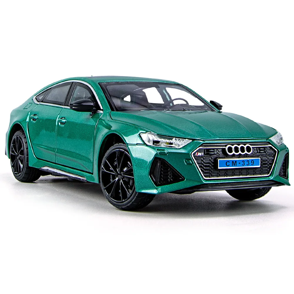 

1/24 ORS7 mock-up alloy car model acousto-optic boomerang turns to Di children's toy boy to display a gift