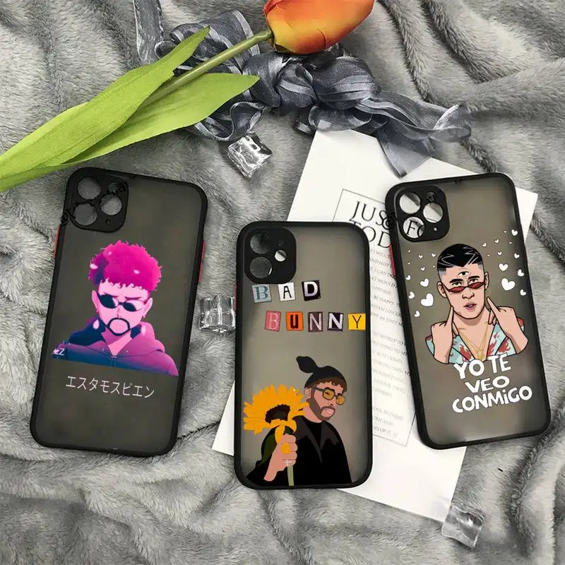 

Bad Bunny New Yonaguni Phone Case matte transparent For iphone 11 12 13 7 8 plus mini x xs xr pro max cover
