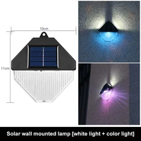 solar wall lights outdoor ip65 waterproof landscape lights double head wall mounted lamps modern porch lights for stair