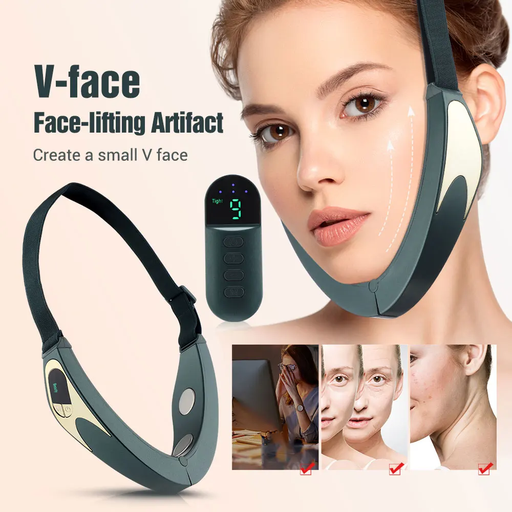 Vibration Lift Device Double Chin Remover Facial Massager