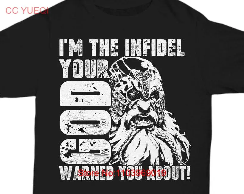 Футболка Infidel Tops I'm The Your God Warned You About American с длинными или короткими рукавами