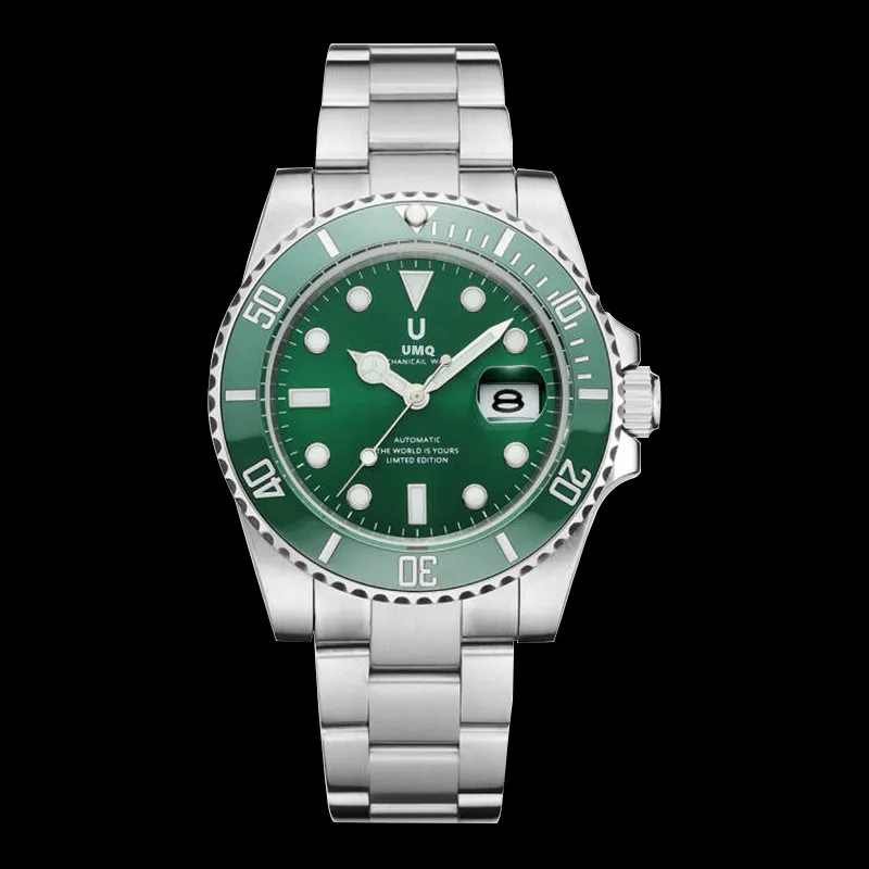 

The ceramic bezel of men's fully automatic mechanical watch is made of Japanese machinery, and the travel time is a aaaa+ watch