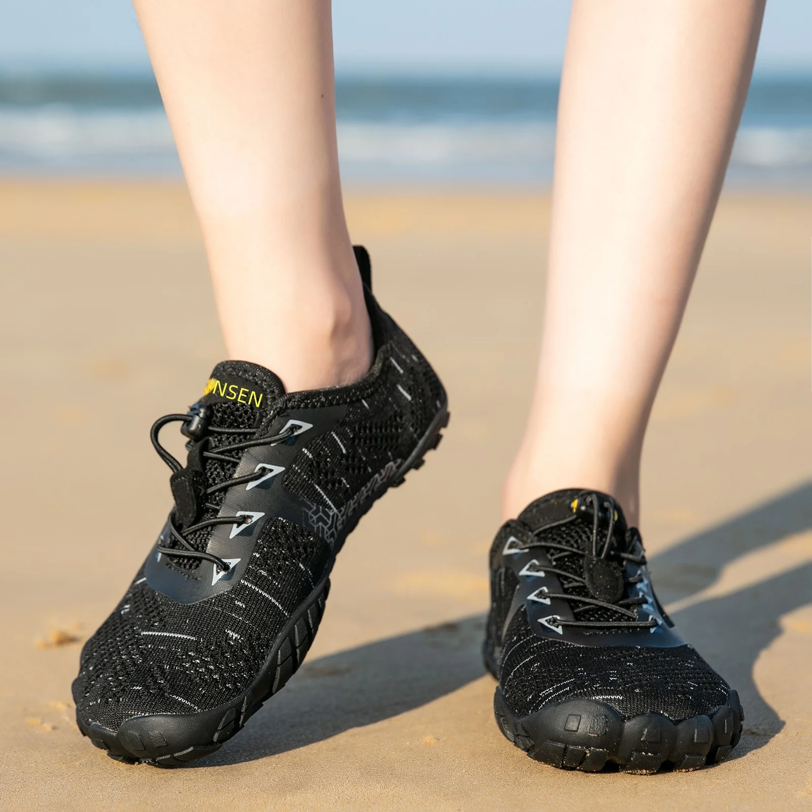 Кроссовки мужские с широким носком Минималистичная дышащая обувь для ходьбы