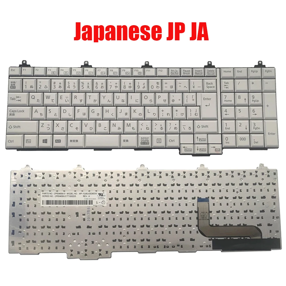 Японская Клавиатура JP JA для Fujitsu LifeBook A574 A744 A746 A747 A748 CP634637-01 CP524003-01 черный/белый