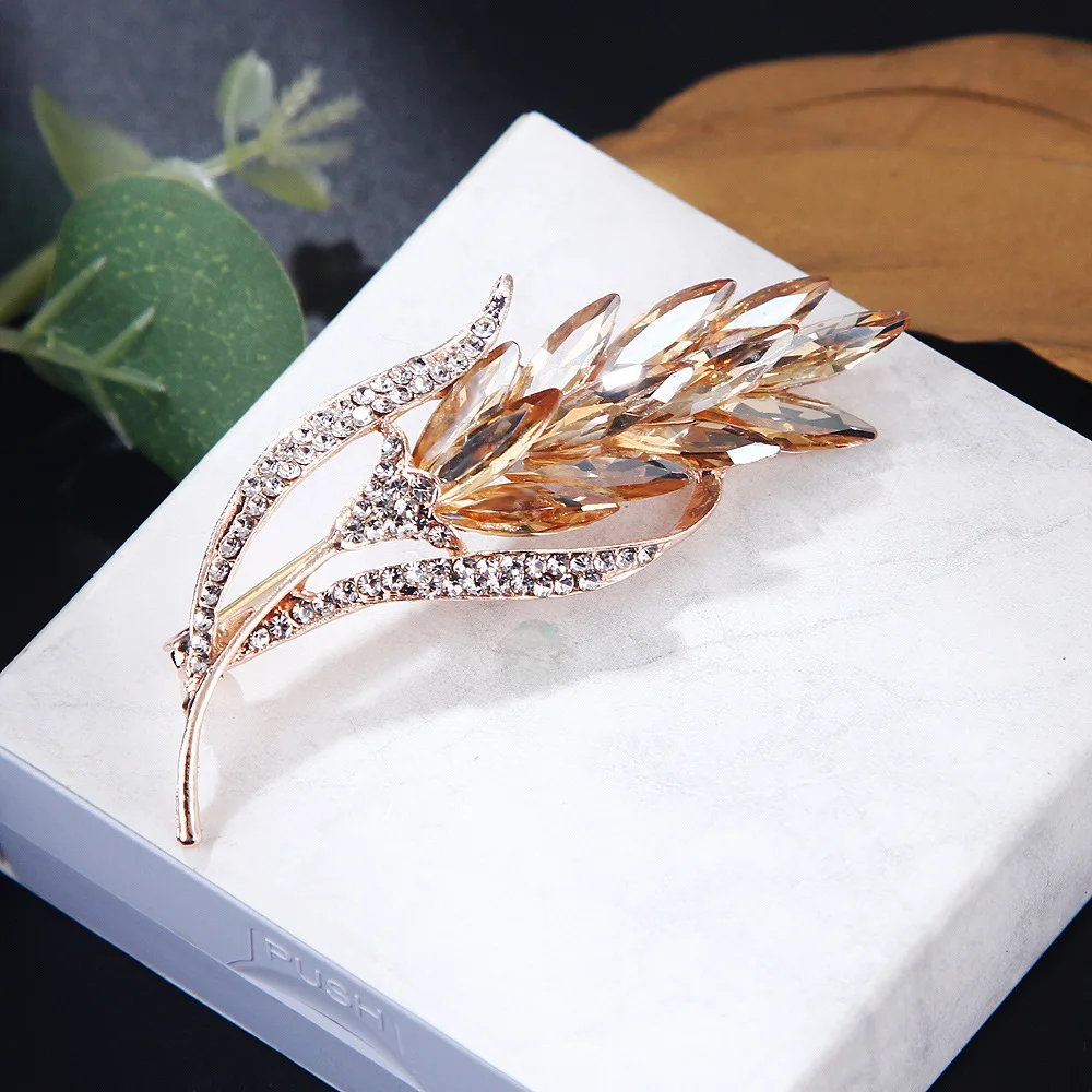 

2 шт./упаковка, декоративная брошь с кристаллами