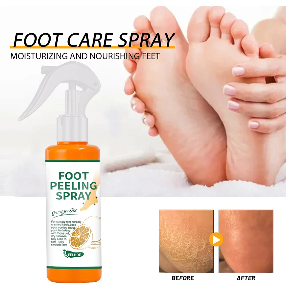 

Foot Peeling Mask Spray Dead Skin Remover Feet Exfoliating Peel Liquid Heel Callus Exfoliator Pedicure Whitening Foot Care Tools