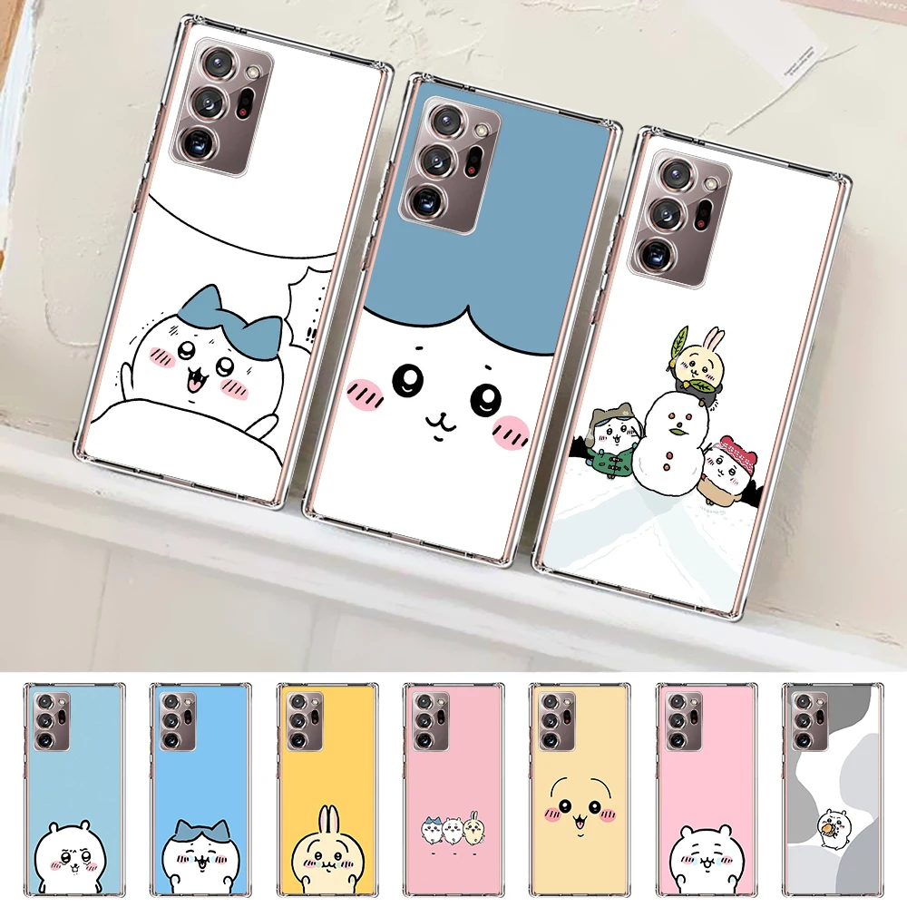 

Chiikawa Cartoon Case for Samsung Galaxy Note 20 Ultra 10 Lite 9 8 S23 S21 S20 FE S22 Plus A53 A52 A51 TPU Clear Phone Cover