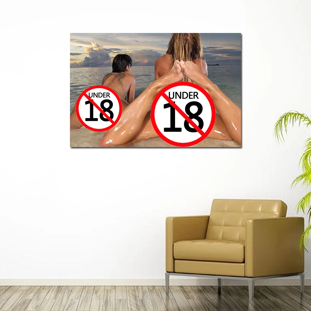 Сексуальная Картина на холсте Naked 2 девушки картина для взрослых женщин 1 шт.