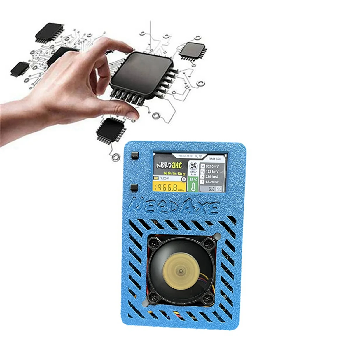 NerdAxe Miner Nerdminer с дисплеем 500Gh/S S19XP BM1366 ASIC Bitaxe Bitcoin Micro-Miner Лотерейный майнер BR PLUG A